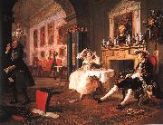 William Hogarth Marriage a la Mode Scene II Early in the Morning oil painting